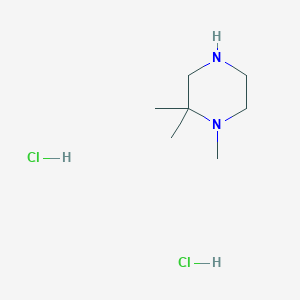 molecular formula C7H18Cl2N2 B1344824 1,2,2-Trimethylpiperazine dihydrochloride CAS No. 932047-03-5
