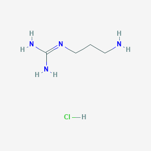 molecular formula C4H13ClN4 B13448277 N-(3-aminopropyl)guanidinehydrochloride CAS No. 199274-35-6