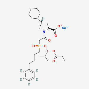 molecular formula C30H45NNaO7P B13448318 Fosinopril-d5 Sodium Salt 