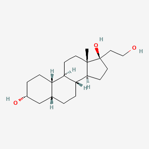 molecular formula C20H34O3 B13448327 (3alpha,5beta,17alphalpha)-19-Norpregnane-3,17,21-triol 