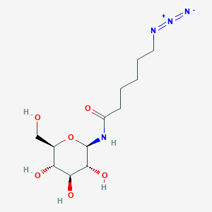 molecular formula C12H22N4O6 B13448345 6-Azido-N-beta-D-glucopyranosylhexanamide 