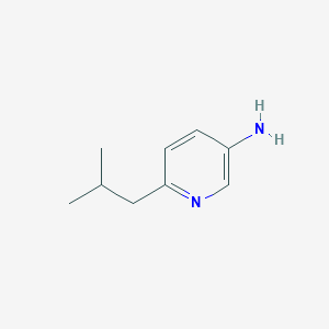 molecular formula C9H14N2 B13448433 6-Isobutylpyridin-3-amine 