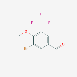 molecular formula C10H8BrF3O2 B13448436 3'-Bromo-4'-methoxy-5'-(trifluoromethyl)acetophenone 
