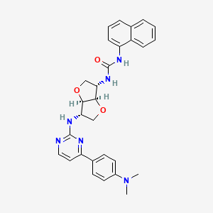 molecular formula C29H30N6O3 B13448489 1-[(3S,3AR,6S,6aR)-3-[[4-(4-Dimethylaminophenyl)pyrimidin-2-yl]amino]-2,3,3a,5,6,6a-hexahydrofuro[2,3-d]furan-6-yl]-3-naphthalen-1-ylurea 