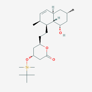 molecular formula C25H44O4Si B13448525 Des-2-Methylbutanoyl Chloride tert-Butyldimethylsilyl Ether 4a,5-Dihydro Lovastatin 