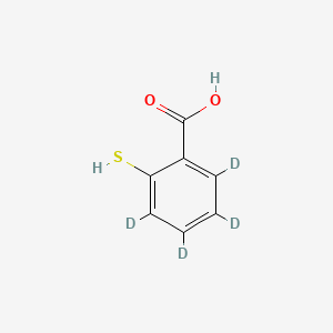 molecular formula C7H6O2S B13448558 2-Mercaptobenzoic Acid-d4 