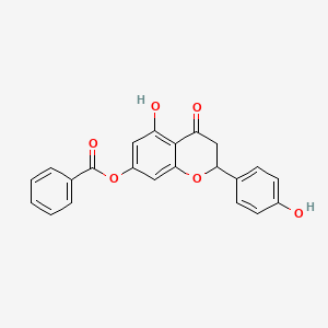molecular formula C22H16O6 B13448640 7-(Benzoyloxy)-2,3-dihydro-5-hydroxy-2-(4-hydroxyphenyl)-4H-1-benzopyran-4-one 