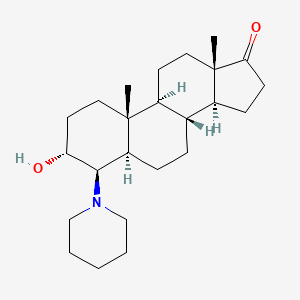 molecular formula C24H39NO2 B13448682 3alpha-Hydroxy-4beta-(piperidin-1-yl)-5alpha-androstan-17-one 