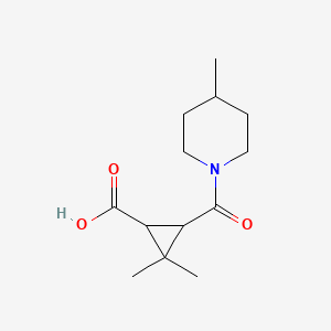 2,2-Dimethyl-3-[(4-methylpiperidin-1-YL)carbonyl]-cyclopropanecarboxylic acid