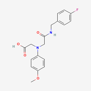 [{2-[(4-Fluorobenzyl)amino]-2-oxoethyl}-(4-methoxyphenyl)amino]acetic acid