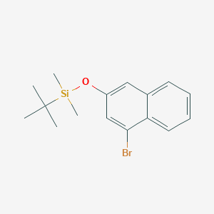molecular formula C16H21BrOSi B13448710 [(4-Bromonaphthalen-2-yl)oxy](tert-butyl)dimethylsilane 