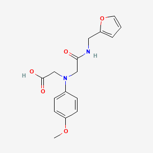 [{2-[(2-Furylmethyl)amino]-2-oxoethyl}-(4-methoxyphenyl)amino]acetic acid