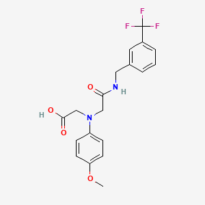 [(4-Methoxyphenyl)(2-oxo-2-{[3-(trifluoromethyl)-benzyl]amino}ethyl)amino]acetic acid