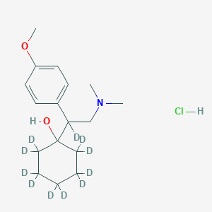 molecular formula C17H28ClNO2 B13448755 D,L-Venlafaxine-d11 Hydrochloride (Major) 