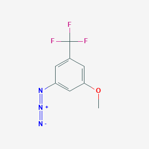 molecular formula C8H6F3N3O B13448816 1-Azido-3-methoxy-5-(trifluoromethyl)benzene 