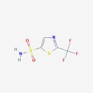 molecular formula C4H3F3N2O2S2 B13448827 2-(Trifluoromethyl)-1,3-thiazole-5-sulfonamide 