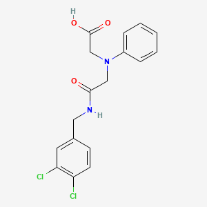 [{2-[(3,4-Dichlorobenzyl)amino]-2-oxoethyl}(phenyl)amino]acetic acid