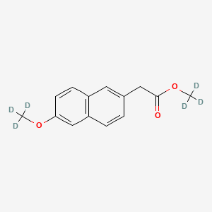 molecular formula C14H14O3 B13448839 Methyl 6-Methoxy-2-naphthylacetate-d6 