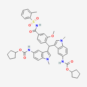 molecular formula C46H49N5O8S B13448852 Zafirlukast Impurity D 