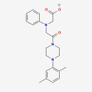 [{2-[4-(2,5-Dimethylphenyl)piperazin-1-yl]-2-oxoethyl}(phenyl)amino]acetic acid