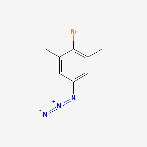 molecular formula C8H8BrN3 B13448886 5-Azido-2-bromo-1,3-dimethylbenzene 