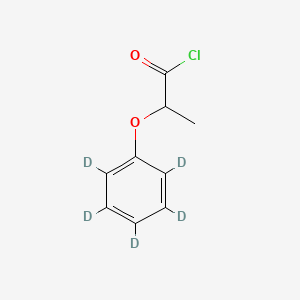 molecular formula C9H9ClO2 B13448894 2-Phenoxypropanoyl Chloride-d5 