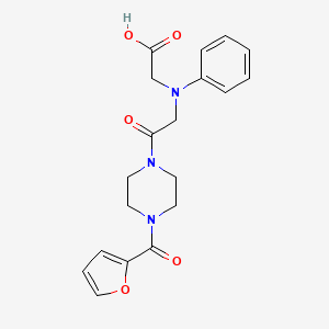 [{2-[4-(2-Furoyl)piperazin-1-yl]-2-oxoethyl}(phenyl)amino]acetic acid