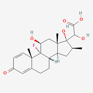 molecular formula C22H29FO6 B13448940 17-Deshydroxyacetyl Betamethasone 17-(Hydroxymethylcarboxylate) 