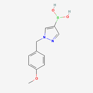 molecular formula C11H13BN2O3 B13448989 (1-(4-Methoxybenzyl)-1H-pyrazol-4-yl)boronic acid 