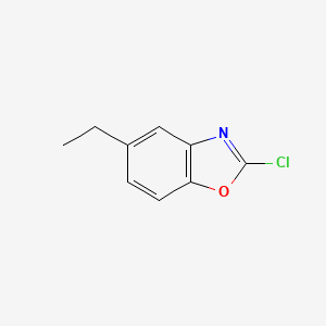 molecular formula C9H8ClNO B13449015 2-Chloro-5-ethylbenzo[d]oxazole CAS No. 256519-15-0