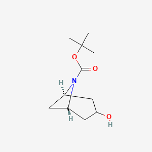 molecular formula C11H19NO3 B13449042 tert-butyl (1R,3r,5S)-3-hydroxy-6-azabicyclo[3.1.1]heptane-6-carboxylate CAS No. 2982738-99-6
