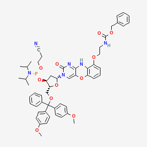 molecular formula C55H61N6O11P B13449090 8-OxoG Clamp CEP 