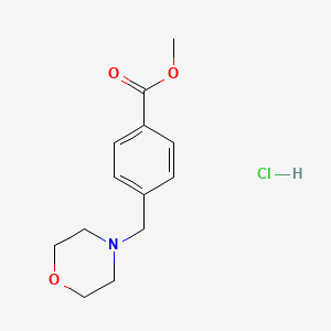 molecular formula C13H18ClNO3 B13449180 Methyl 4-[(morpholin-4-yl)methyl]benzoate hydrochloride 