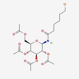 molecular formula C20H30BrNO10 B13449214 6-Bromo-N-(2,3,4,6-tetra-O-acetyl-beta-D-glucopyranosyl)hexanamide 
