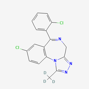 molecular formula C17H12Cl2N4 B13449215 Triazolam-d3 CAS No. 112393-65-4
