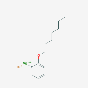 molecular formula C14H21BrMgO B13449219 magnesium;octoxybenzene;bromide 