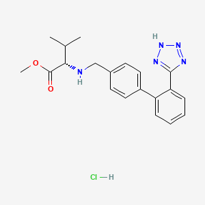 molecular formula C20H24ClN5O2 B13449248 Des(oxopentyl) Valsartan Methyl Ester Hydrochloride 
