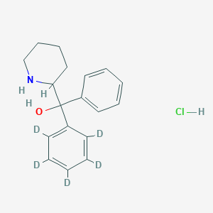 molecular formula C18H22ClNO B13449275 Pipradrol-d5 Hydrochloride 