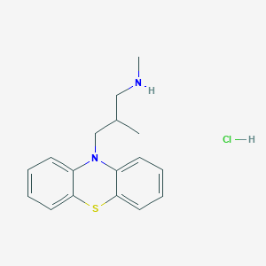molecular formula C17H21ClN2S B13449361 N-Desmethyltrimeprazine Hydrochloride (Nortrimeprazine Hydrochloride) 