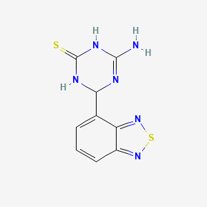4-Amino-6-(2,1,3-benzothiadiazol-4-yl)-1,6-dihydro-1,3,5-triazine-2-thiol