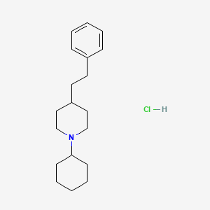 molecular formula C19H30ClN B13449428 1-Cyclohexyl-4-phenethylpiperidine hydrochloride 