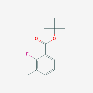 molecular formula C12H15FO2 B13449470 Tert-butyl 2-fluoro-3-methylbenzoate CAS No. 1400755-19-2