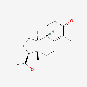 molecular formula C17H24O2 B13449483 De-A-pregn-9-ene-5,20-dione 