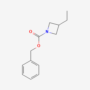 molecular formula C13H17NO2 B13449499 Benzyl 3-ethylazetidine-1-carboxylate 