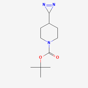 molecular formula C11H19N3O2 B13449513 tert-butyl 4-(3H-diazirin-3-yl)piperidine-1-carboxylate 