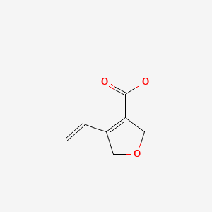 molecular formula C8H10O3 B13449538 Methyl 4-ethenyl-2,5-dihydrofuran-3-carboxylate 