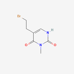 molecular formula C7H9BrN2O2 B1344959 5-(2-bromoethyl)-6-hydroxy-1-methylpyrimidin-2(1H)-one CAS No. 1142201-87-3