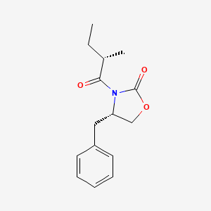 molecular formula C15H19NO3 B13449619 (4S)-3-[(2S)-2-Methyl-1-oxobutyl]-4-(phenylmethyl)-2-oxazolidinone 