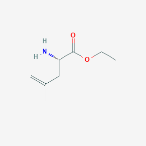molecular formula C8H15NO2 B13449623 ethyl (2S)-2-amino-4-methylpent-4-enoate 