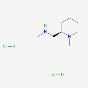 molecular formula C8H20Cl2N2 B13449660 methyl({[(2R)-1-methylpiperidin-2-yl]methyl})amine dihydrochloride 